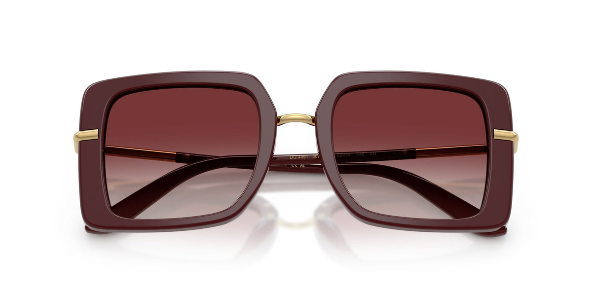 Dolce & Gabbana 0DG4491 30918H 52 Bordeaux/ Clear Gradient Dark Brandy