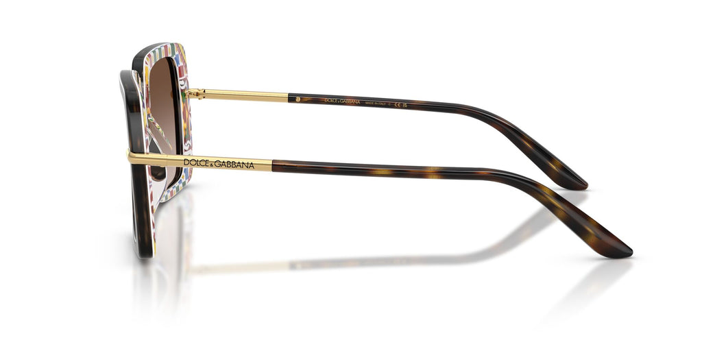 Dolce & Gabbana 0DG4491 321713 52 Havana On White Barrow/ Brown Gradient