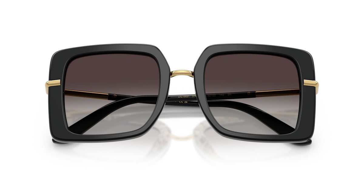 Dolce & Gabbana 0DG4491 32998G 52 Top Black On Leo/ Grey Gradient