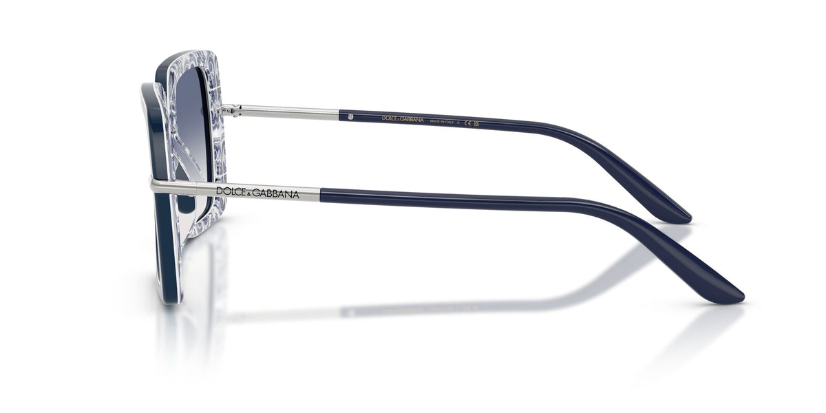 Dolce & Gabbana 0DG4491 341419 52 Blue On Blue Maiolica/ Clear Gradient Light Blue