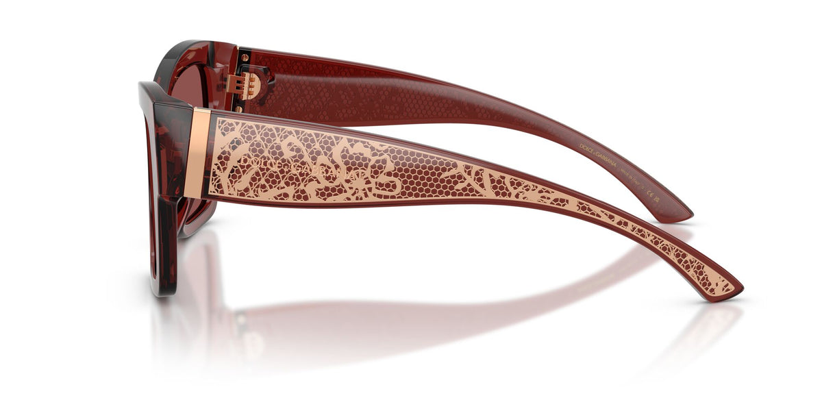 Dolce & Gabbana 0DG4493 304575 55 Transparent Bordeaux/ Dark Violet