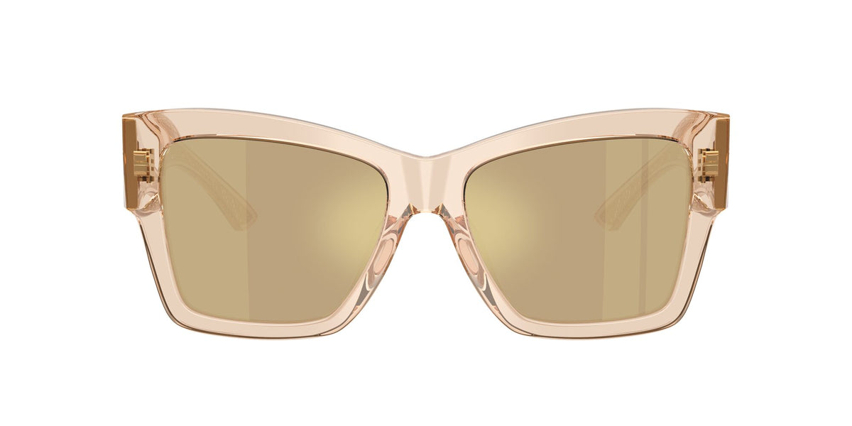 Dolce & Gabbana 0DG4493 343203 55 Transparent Camel/ Clear Mirror Real Yellow Gold