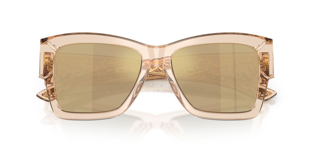 Dolce & Gabbana 0DG4493 343203 55 Transparent Camel/ Clear Mirror Real Yellow Gold