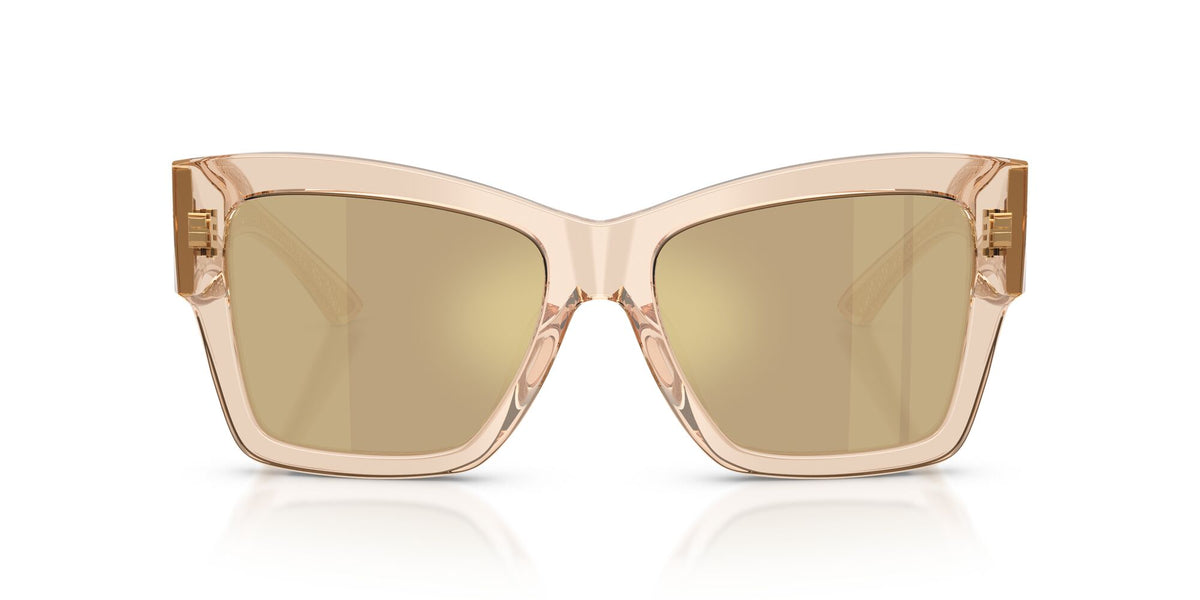 Dolce & Gabbana 0DG4493 343203 55 Transparent Camel/ Clear Mirror Real Yellow Gold