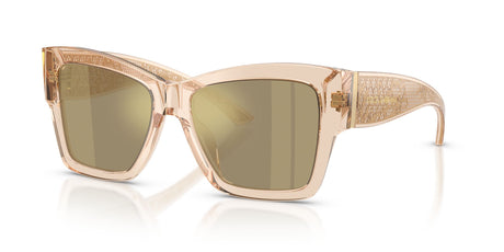 Dolce & Gabbana 0DG4493 343203 55 Transparent Camel/ Clear Mirror Real Yellow Gold