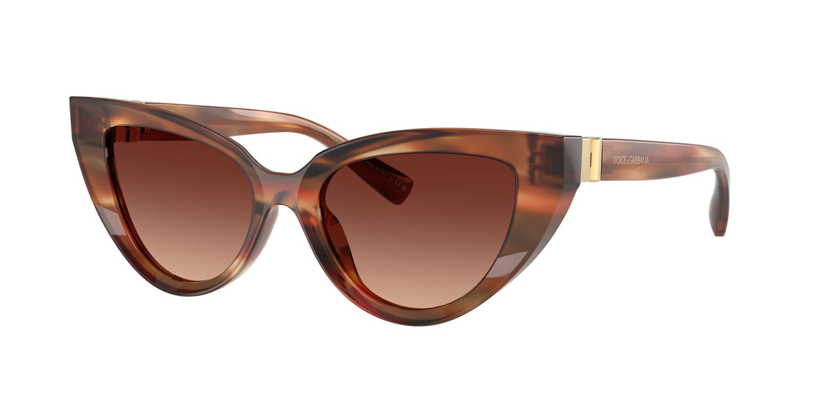 Dolce & Gabbana 0DG4497 322113 52 Striped Brown/ Gradient Brown