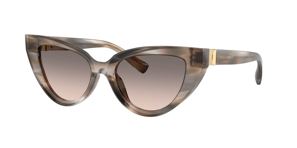 Dolce & Gabbana 0DG4497 34493B 52 Striped Grey/ Pink Gradient Grey