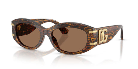 Dolce & Gabbana 0DG4502347073 Leo Transparent/ Dark Brown