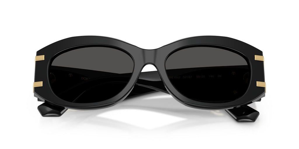 Dolce & Gabbana 0DG4502 501/87 55 Black/ Dark Grey