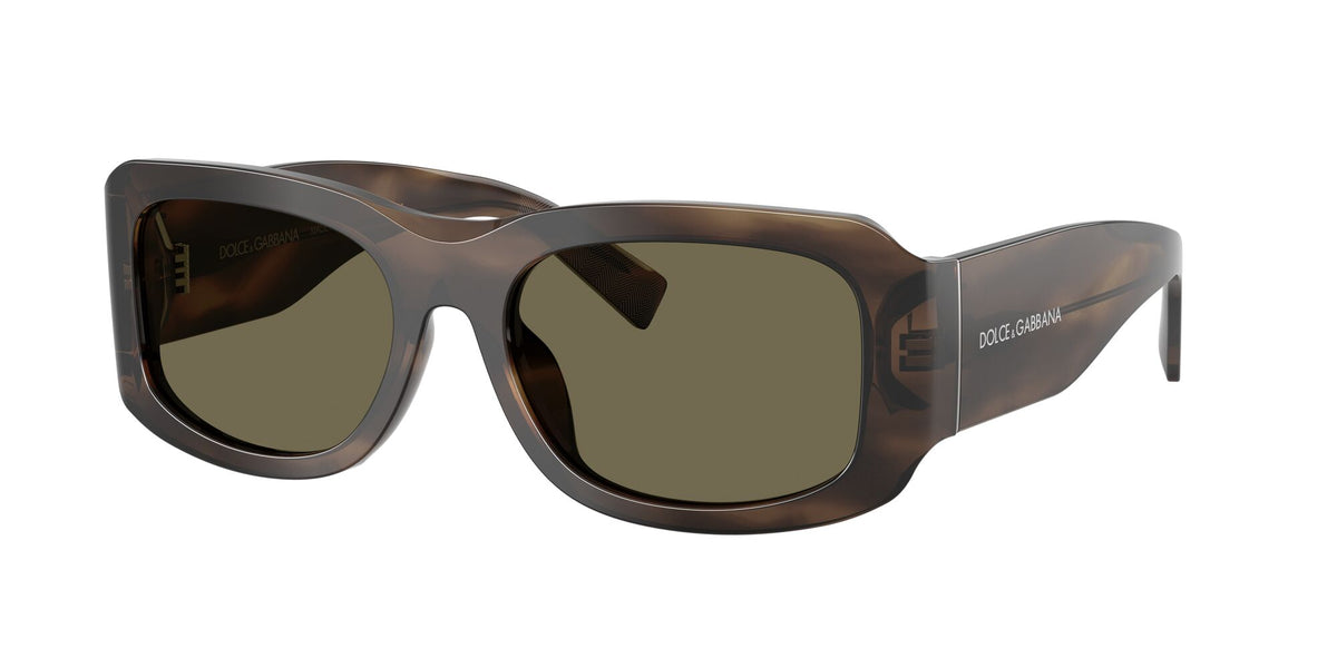 Dolce & Gabbana 0DG4503 3200/3 57 Striped Tobacco/ Brown