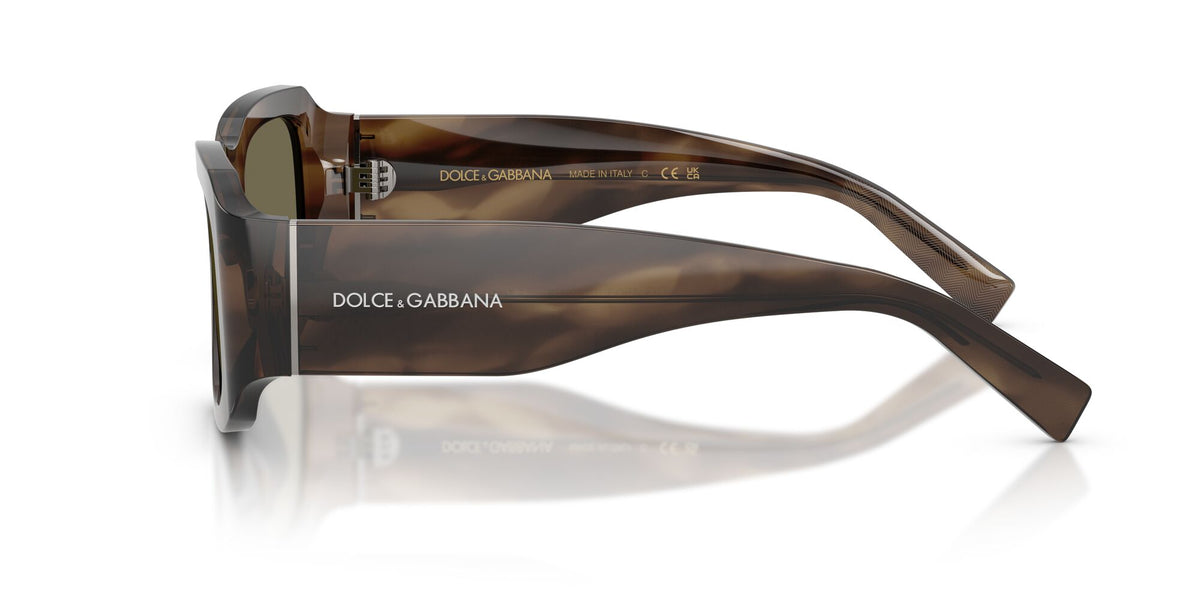 Dolce & Gabbana 0DG4503 3200/3 57 Striped Tobacco/ Brown