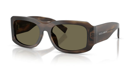 Dolce & Gabbana 0DG4503 3200/3 57 Striped Tobacco/ Brown