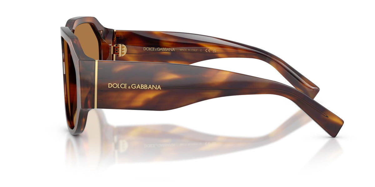 Dolce & Gabbana 0DG4504 306373 58 Striped Brown/ Bronze