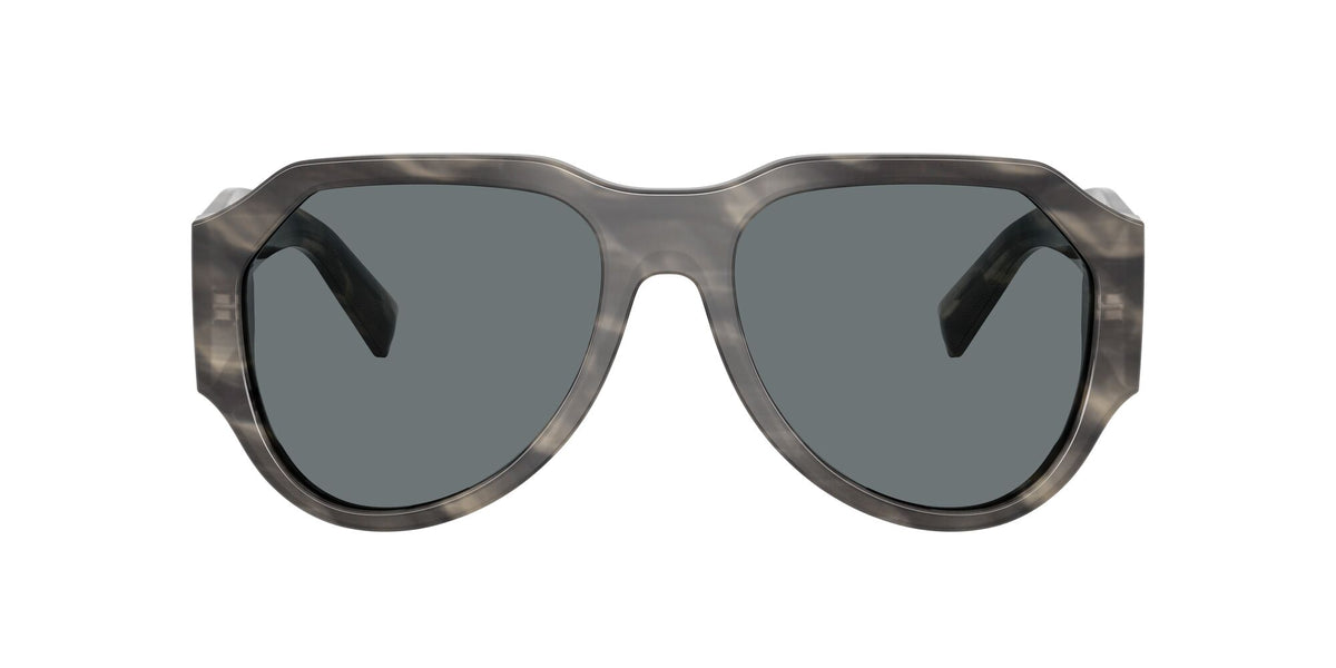 Dolce & Gabbana 0DG4504 319980 58 Striped Grey/ Dark Blue