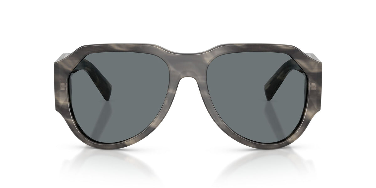 Dolce & Gabbana 0DG4504 319980 58 Striped Grey/ Dark Blue