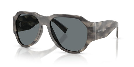 Dolce & Gabbana 0DG4504 319980 58 Striped Grey/ Dark Blue