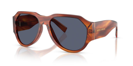 Dolce & Gabbana 0DG4504 32212V 58 Striped Ginger/ Dark Blue Polar