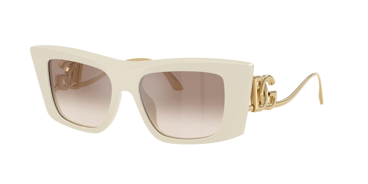 Dolce & Gabbana 0DG4510 331294 51 Cream/ Clear Gradient Brown Mirror Silver