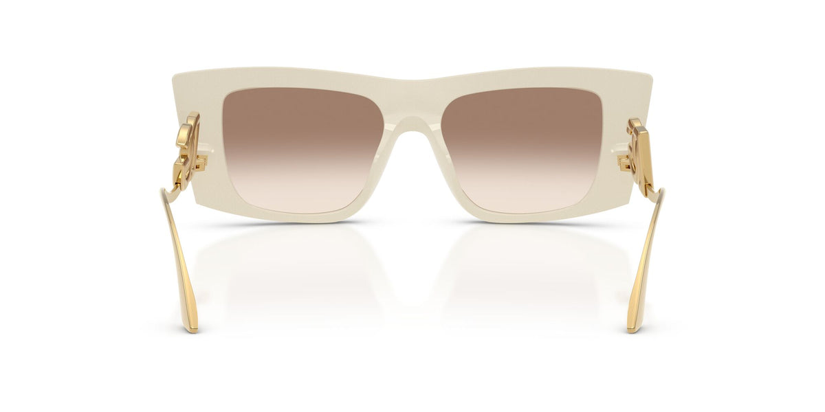 Dolce & Gabbana 0DG4510 331294 51 Cream/ Clear Gradient Brown Mirror Silver