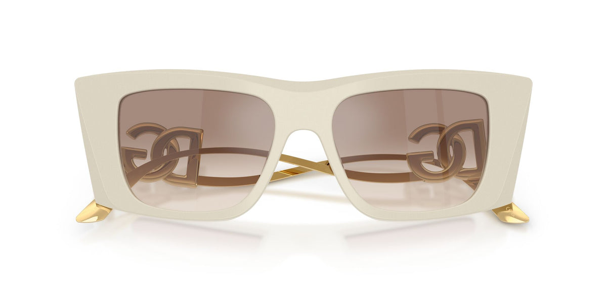 Dolce & Gabbana 0DG4510 331294 51 Cream/ Clear Gradient Brown Mirror Silver