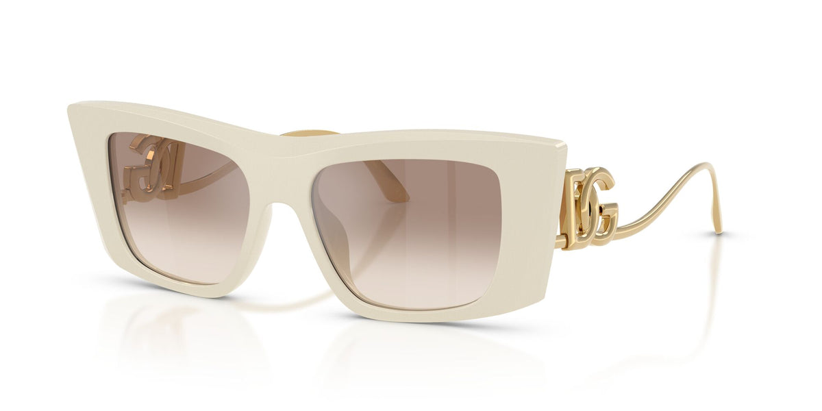 Dolce & Gabbana 0DG4510 331294 51 Cream/ Clear Gradient Brown Mirror Silver