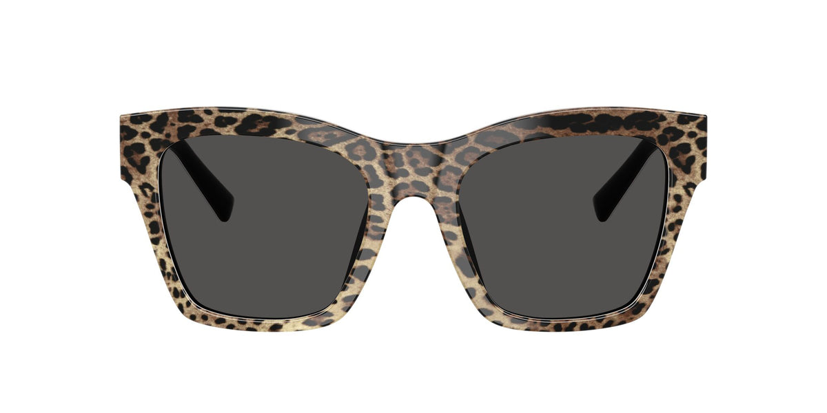 Dolce & Gabbana 0DG4512 316387 53 Leo Brown On Black/ Dark Grey