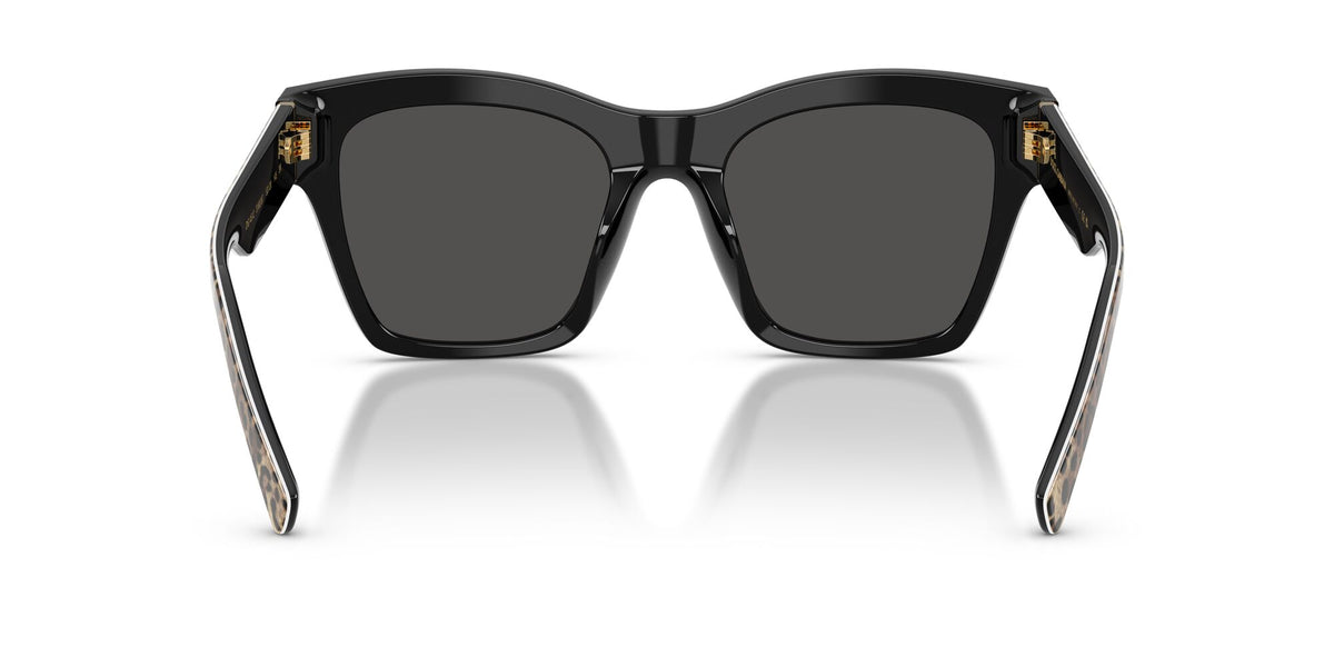 Dolce & Gabbana 0DG4512 316387 53 Leo Brown On Black/ Dark Grey