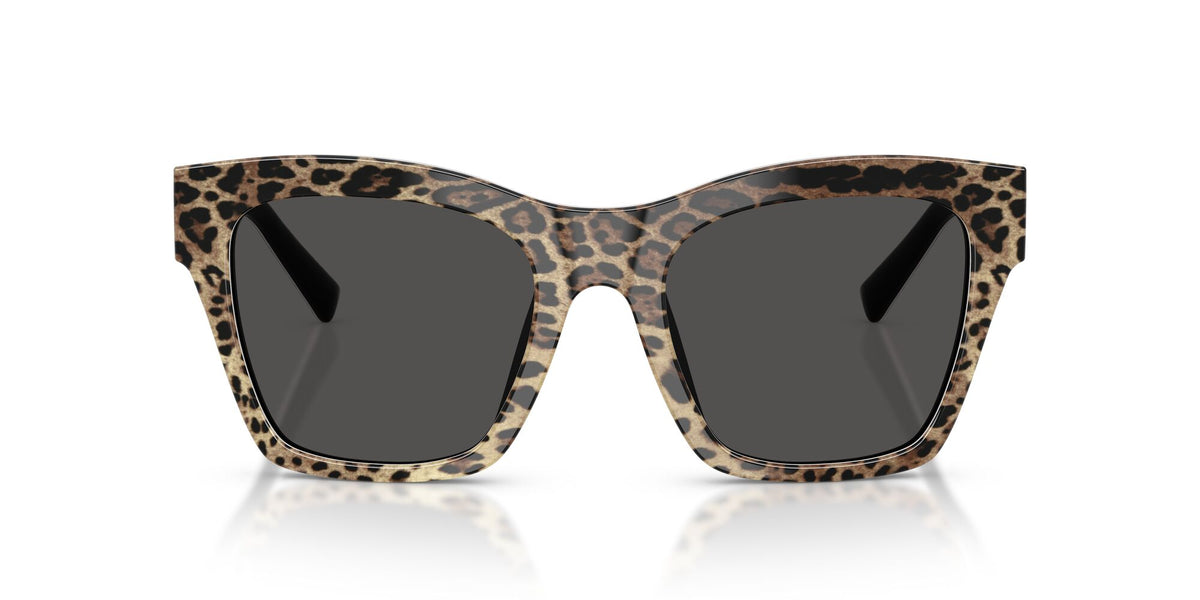 Dolce & Gabbana 0DG4512 316387 53 Leo Brown On Black/ Dark Grey