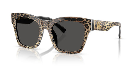 Dolce & Gabbana 0DG4512 316387 53 Leo Brown On Black/ Dark Grey