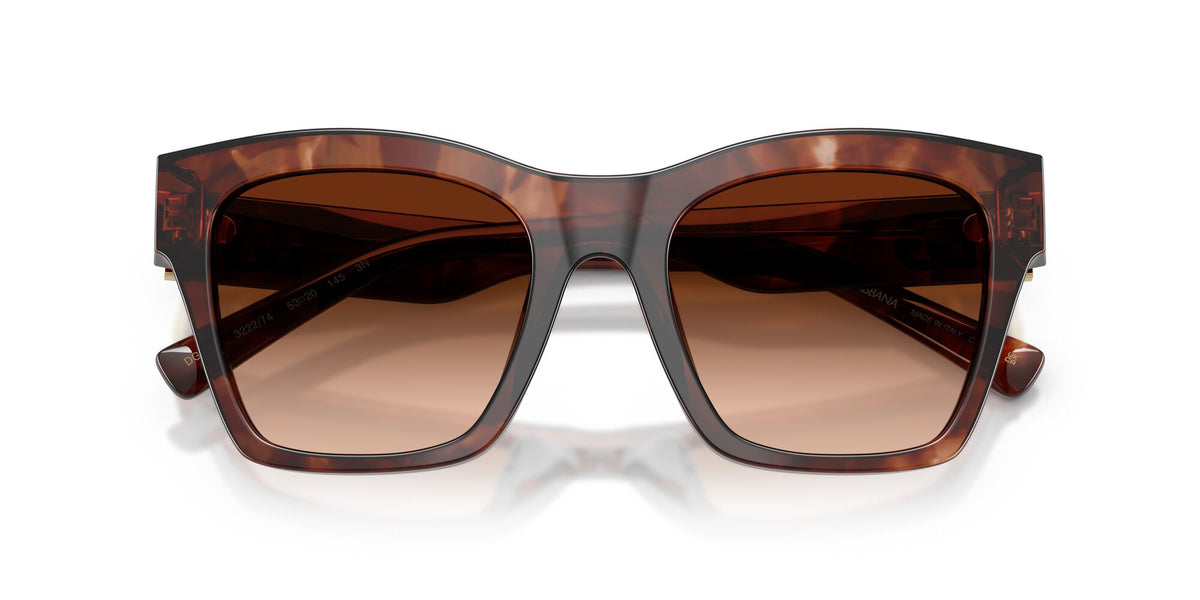 Dolce & Gabbana 0DG4512 322274 53 Dark Red Havana/ Brown Gradient