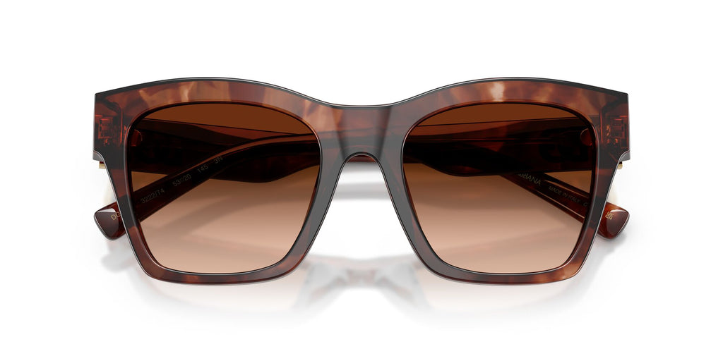 Dolce & Gabbana 0DG4512 322274 53 Dark Red Havana/ Brown Gradient