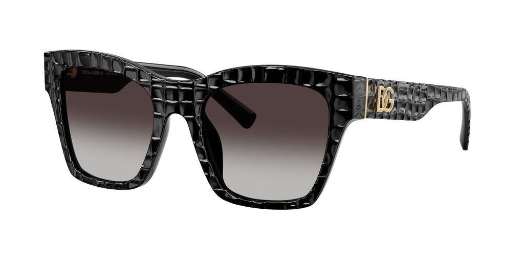 Dolce & Gabbana 0DG4512 32888G 53 Black Texture Cocco/ Grey Gradient