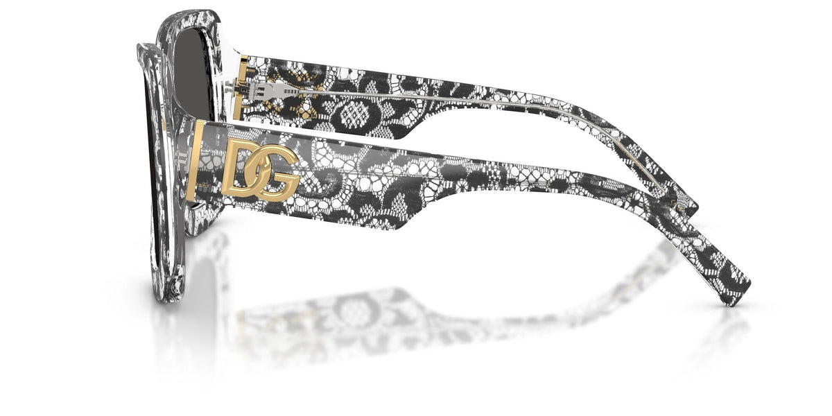 Dolce & Gabbana 0DG4513 328787 55 Black Lace/ Dark Grey
