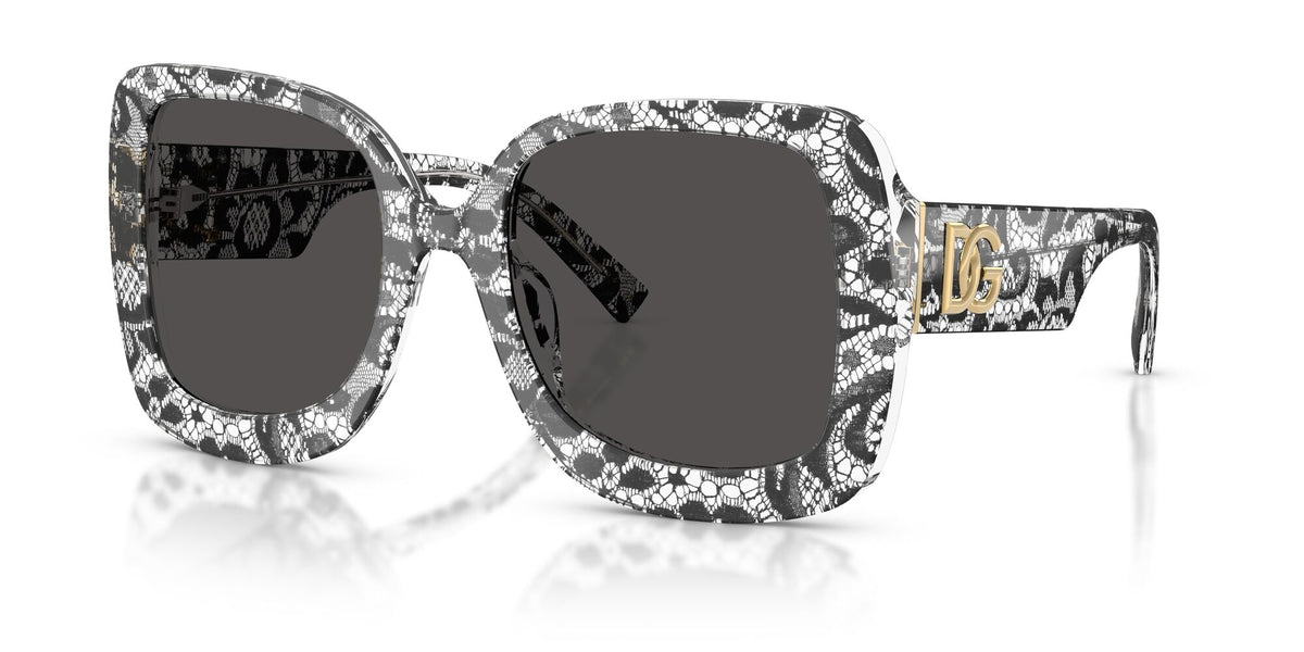 Dolce & Gabbana 0DG4513 328787 55 Black Lace/ Dark Grey