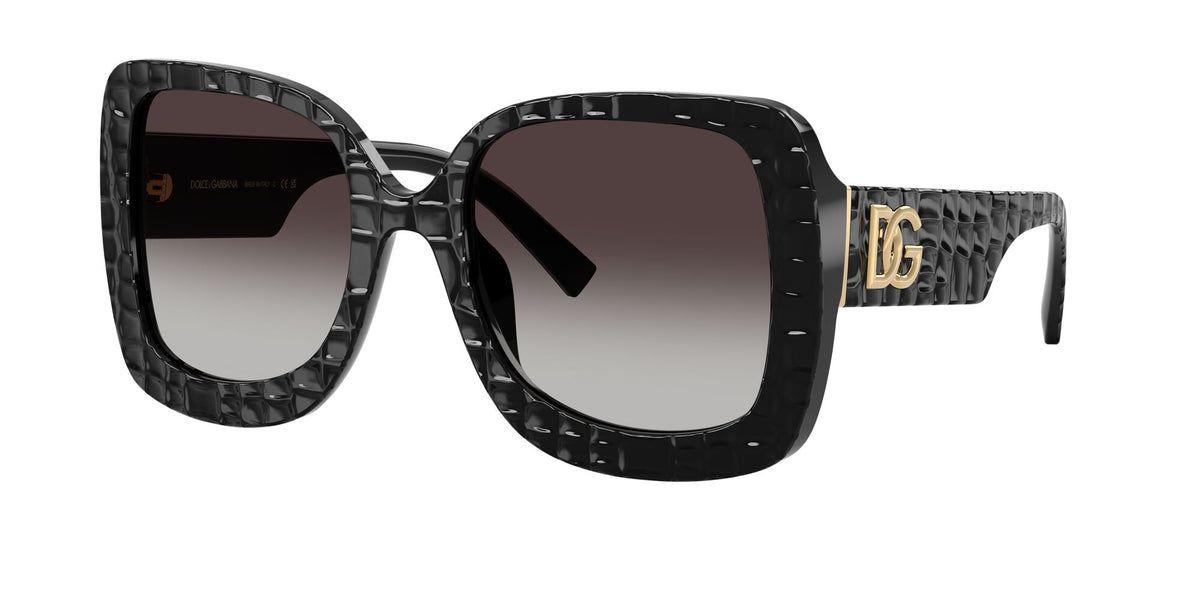 Dolce & Gabbana 0DG4513 32888G 55 Black Texture Cocco/ Grey Gradient