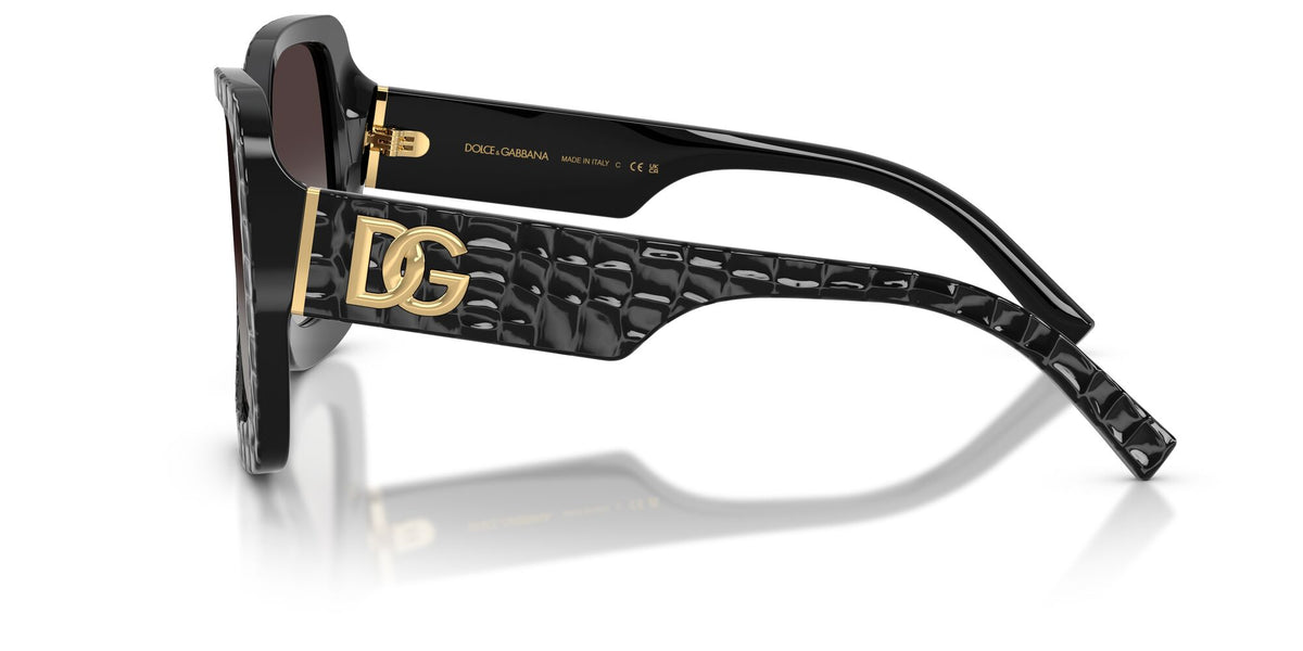Dolce & Gabbana 0DG4513 32888G 55 Black Texture Cocco/ Grey Gradient