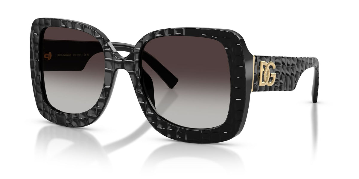 Dolce & Gabbana 0DG4513 32888G 55 Black Texture Cocco/ Grey Gradient