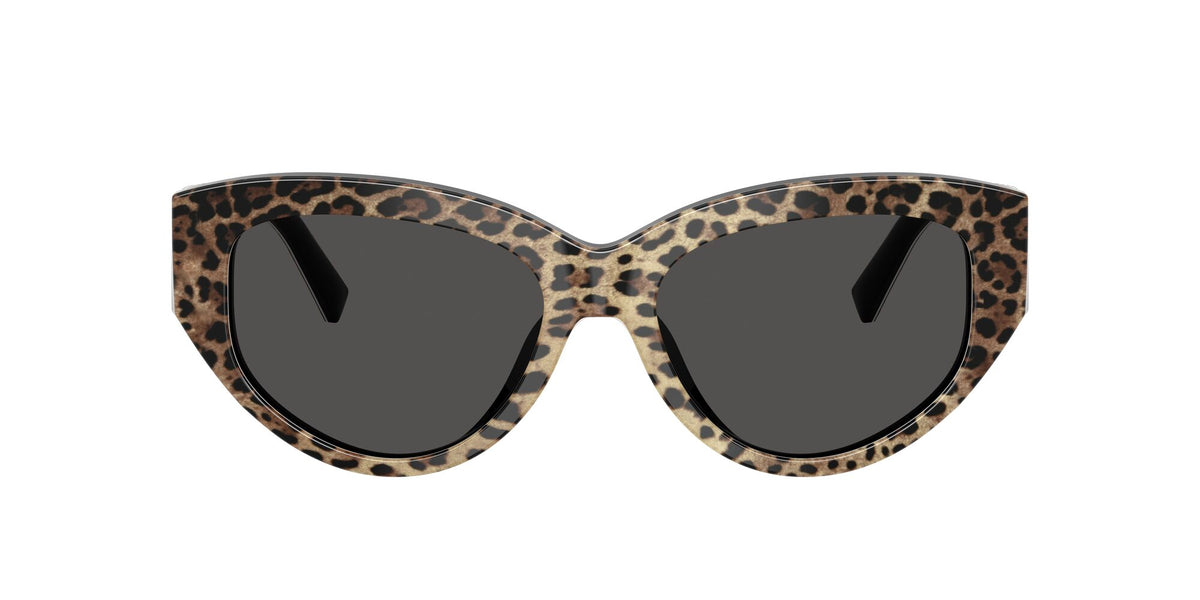 Dolce & Gabbana 0DG4514 316387 55 Leo Brown On Black/ Dark Grey