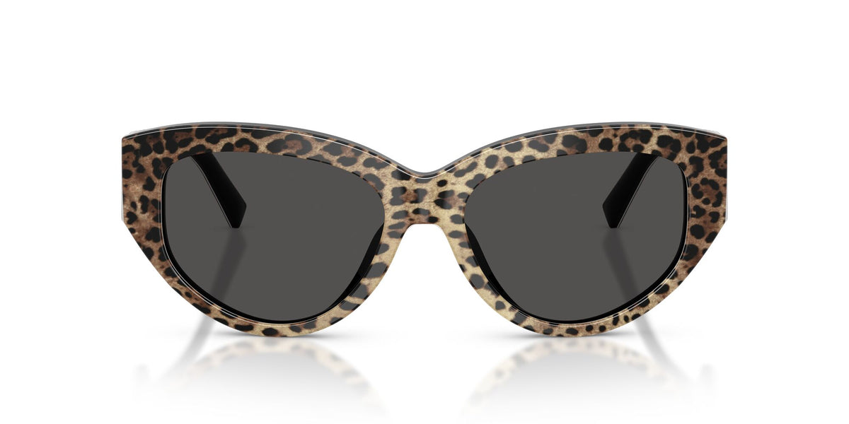 Dolce & Gabbana 0DG4514 316387 55 Leo Brown On Black/ Dark Grey