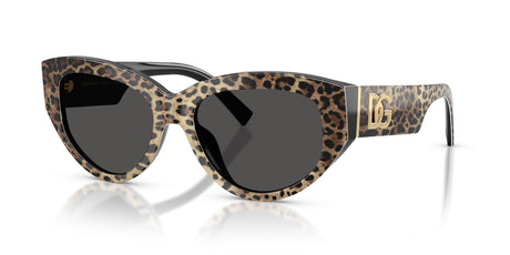 Dolce & Gabbana 0DG4514 316387 55 Leo Brown On Black/ Dark Grey