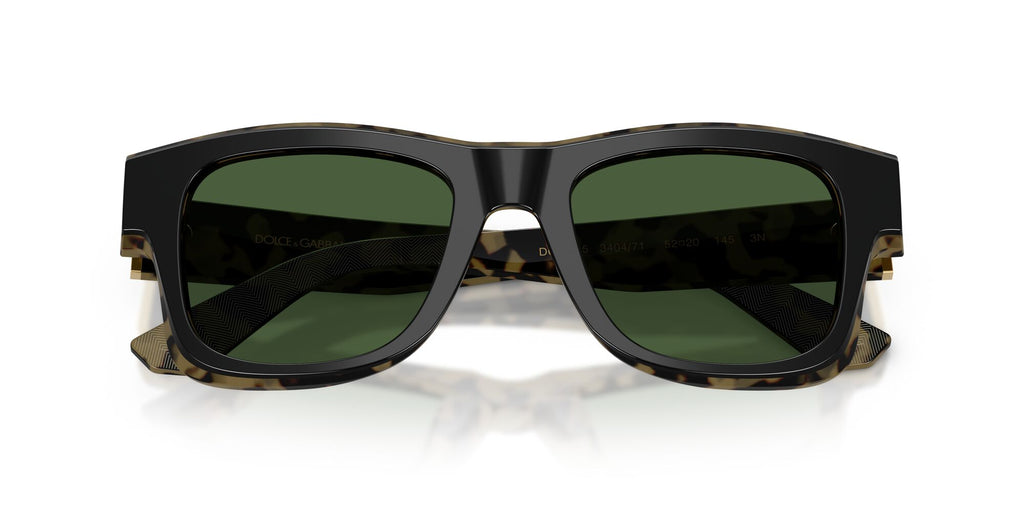 Dolce & Gabbana 0DG4515 340471 52 Black On Yellow Havana/ Dark Green