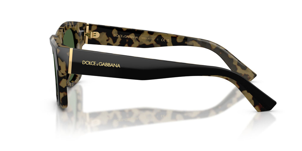 Dolce & Gabbana 0DG4515 340471 52 Black On Yellow Havana/ Dark Green