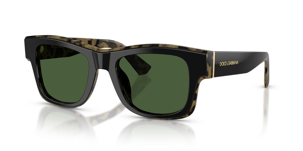 Dolce & Gabbana 0DG4515 340471 52 Black On Yellow Havana/ Dark Green