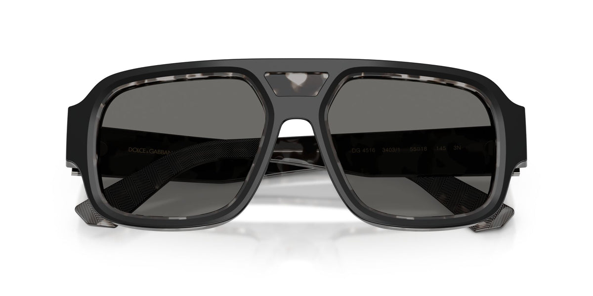 Dolce & Gabbana 0DG4516 3403/1 55 Black On Grey Havana/ Grey