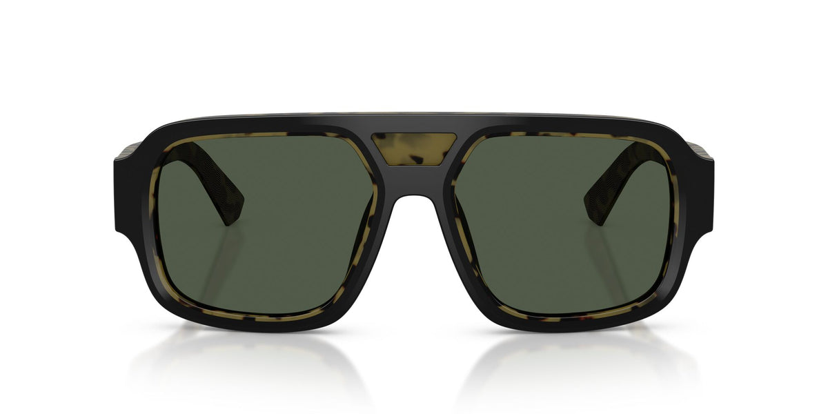 Dolce & Gabbana 0DG4516 34049A 55 Black On Yellow Havana/ Dark Green Polar