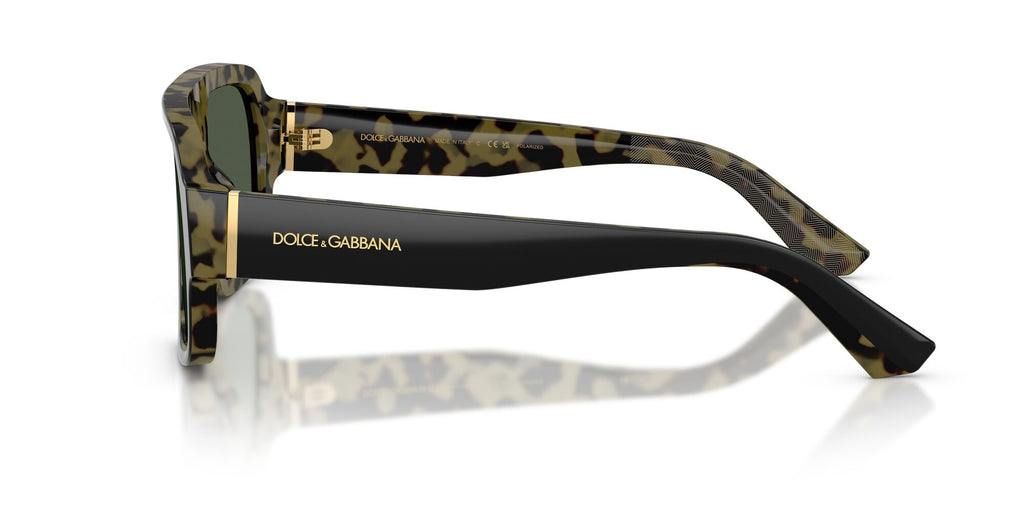 Dolce & Gabbana 0DG4516 34049A 55 Black On Yellow Havana/ Dark Green Polar