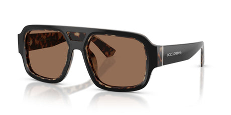 Dolce & Gabbana 0DG4516 341773 55 Black On Red Havana/ Dark Brown