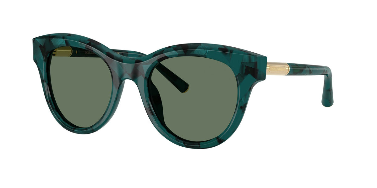 Dolce & Gabbana 0DG4518 3460/2 52 Pearl Havana Petroleum/ Dark Green
