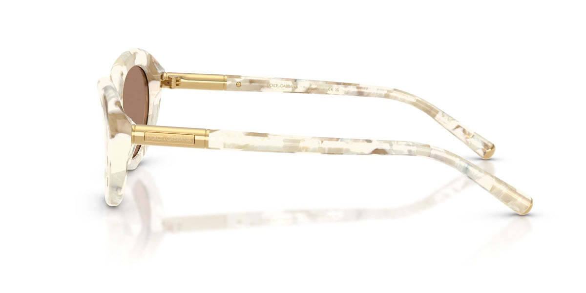 Dolce & Gabbana 0DG4519 346173 54 Pearl Havana Cream/ Solid Brown