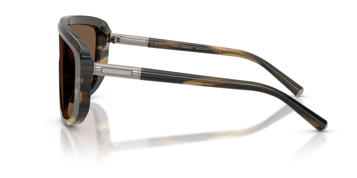 Dolce & Gabbana 0DG4520 306373 28 Striped Brown/ Brown